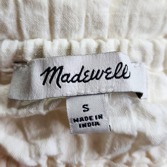 Madewell White Cotton Cutout Bandeau Halter Midi Beach Sundress, Size Small - Picture 5 of 16